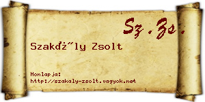 Szakály Zsolt névjegykártya